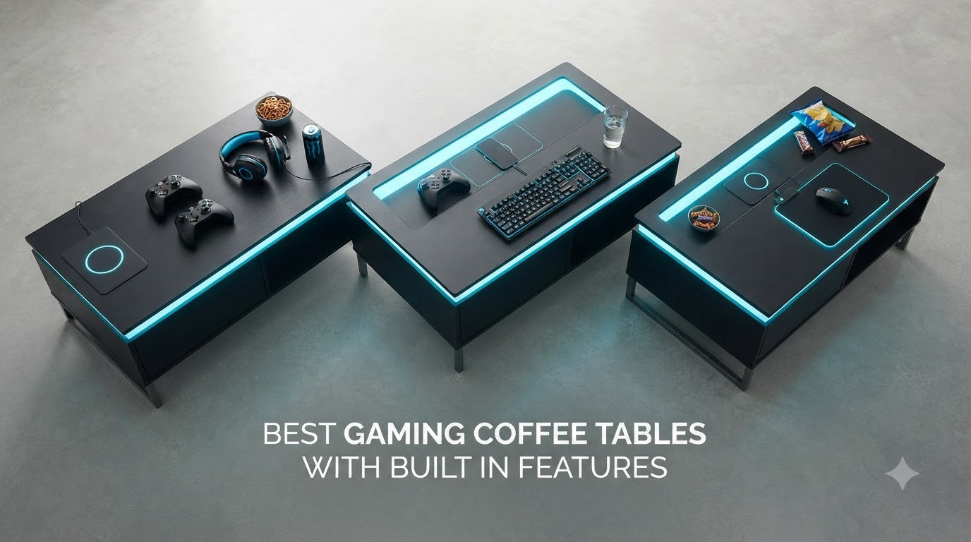 best gaming coffee tables with built in features