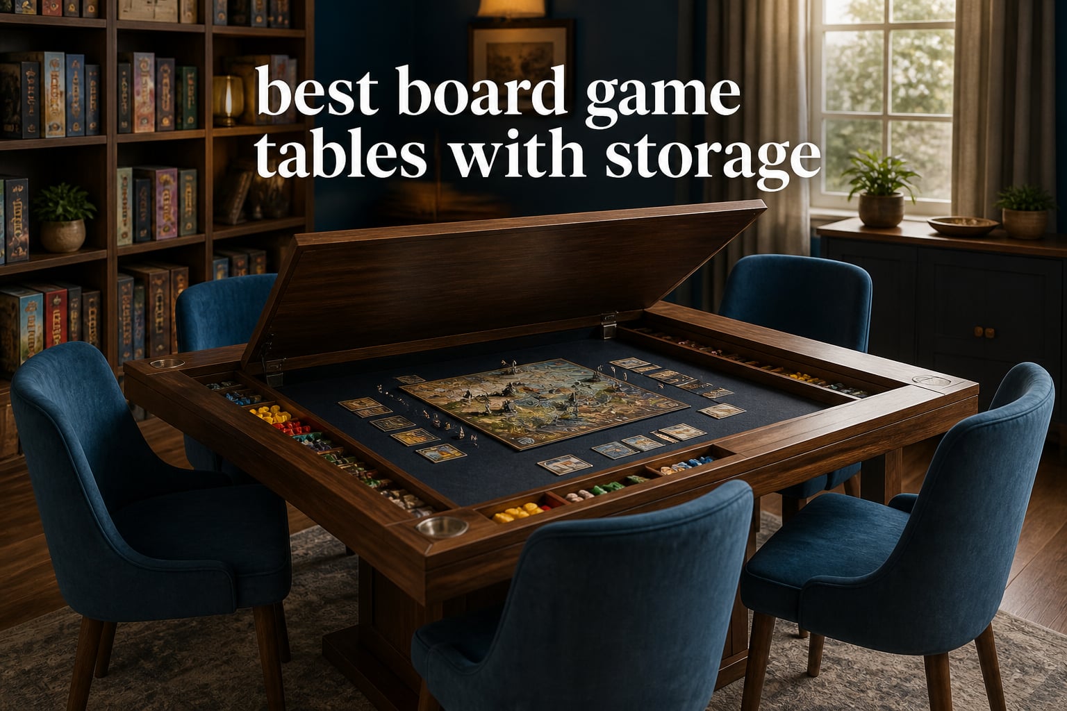 best board game tables with storage
