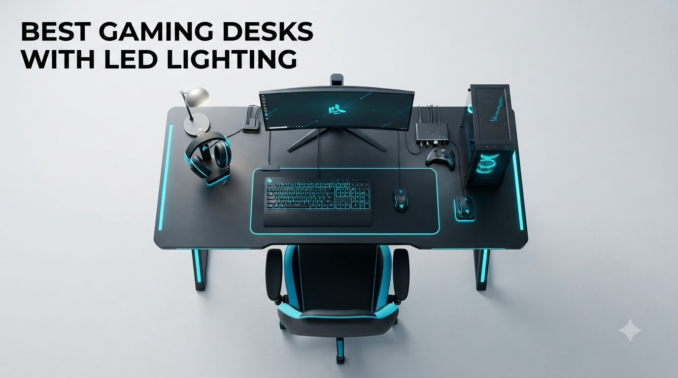 best gaming desks with led lighting