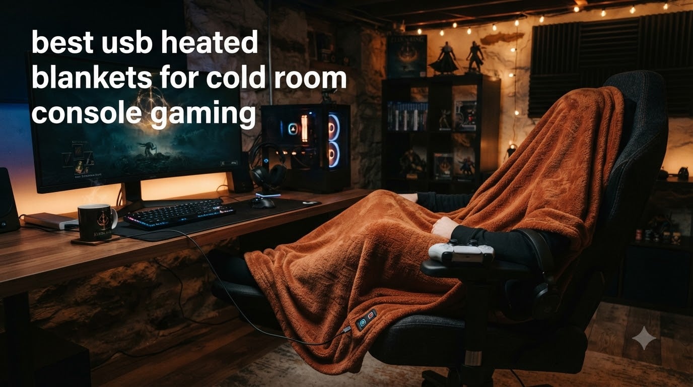 best usb heated blankets for cold room console gaming