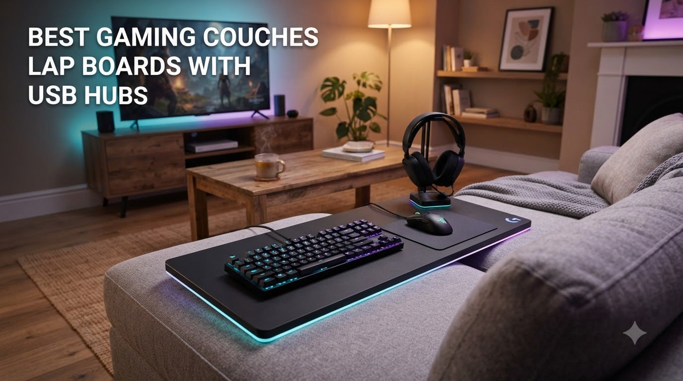 best gaming couches lap boards with usb hubs