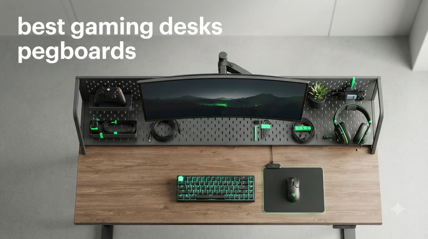 best gaming desks pegboards