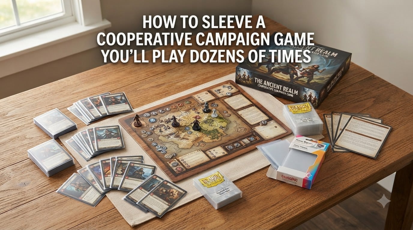 How to sleeve a cooperative campaign game you'll play dozens of times