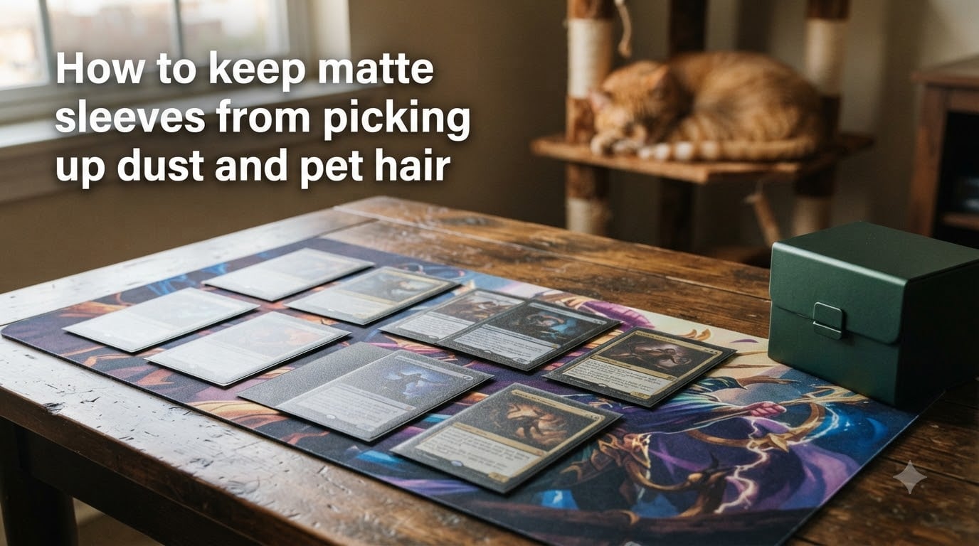 How to keep matte sleeves from picking up dust and pet hair