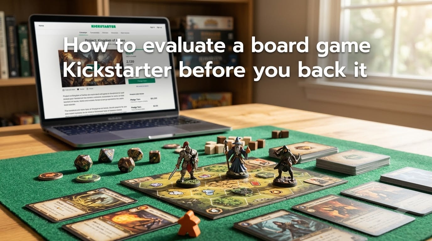 How to evaluate a board game Kickstarter before you back it