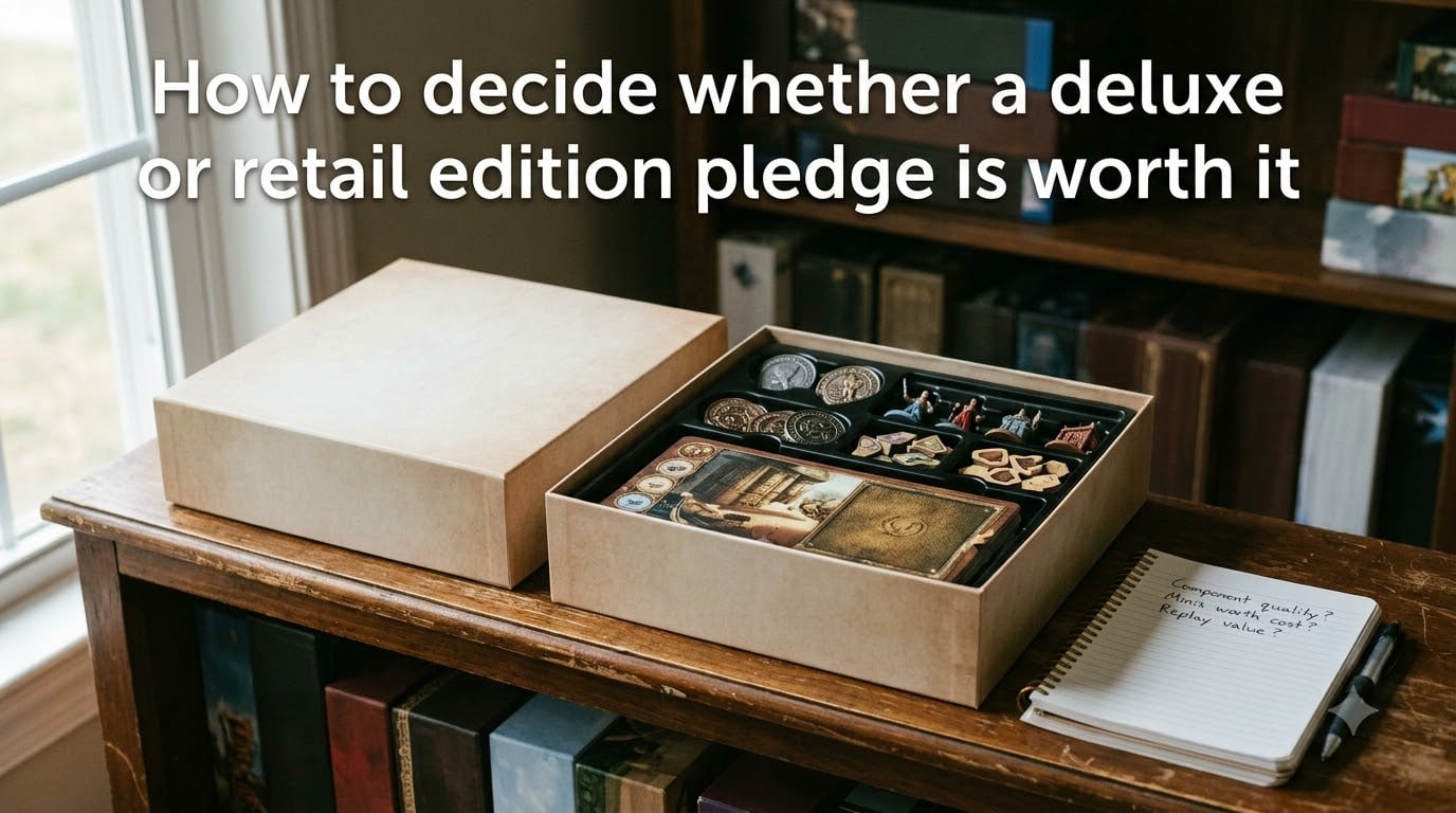 How to decide whether a deluxe or retail edition pledge is worth it