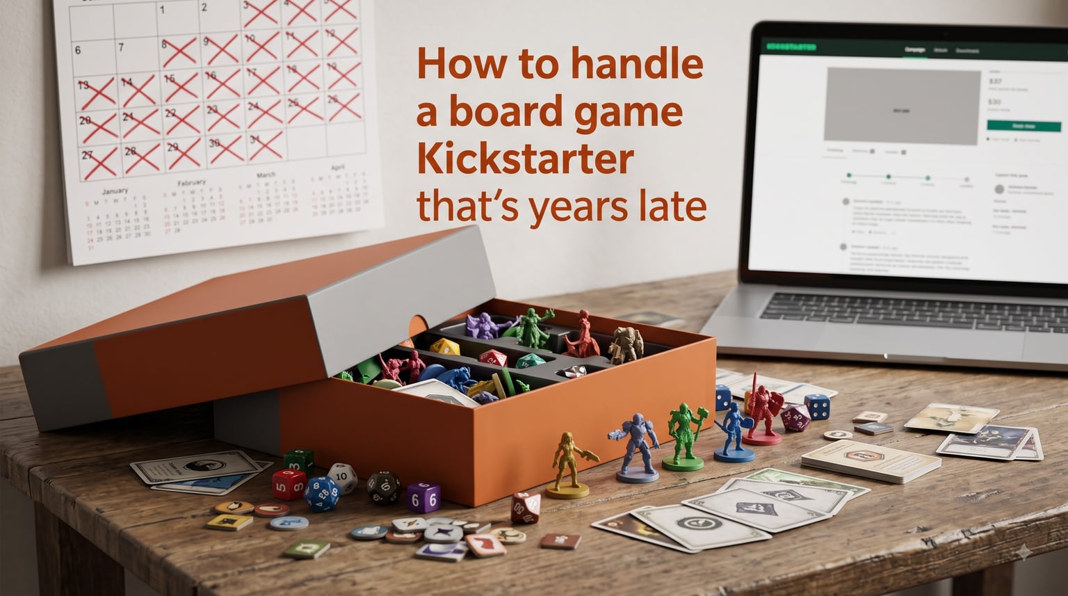 How to handle a board game Kickstarter that's years late