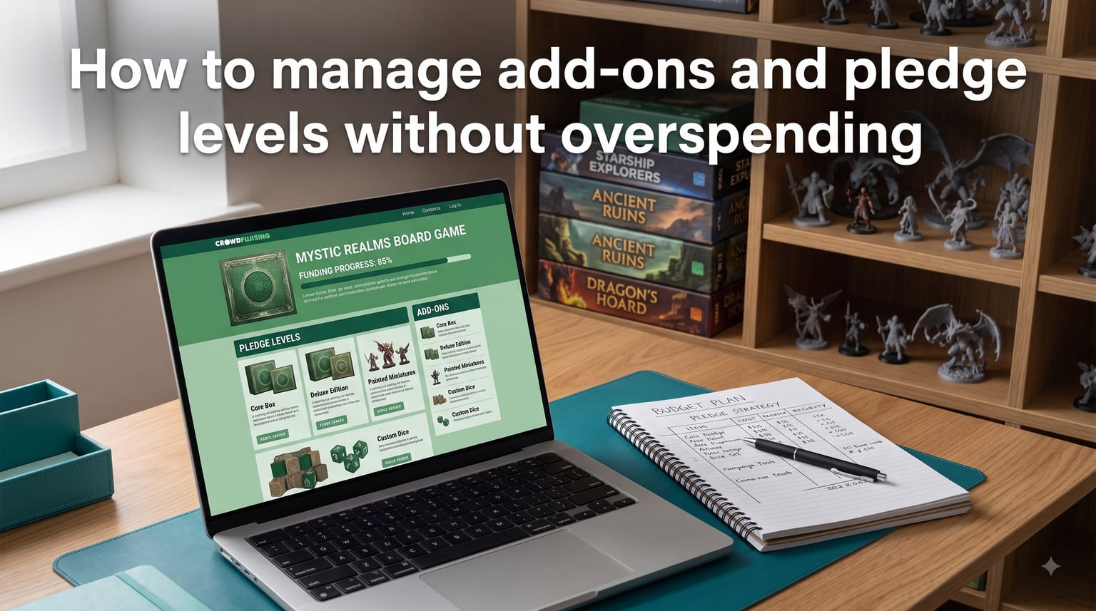 How to manage add-ons and pledge levels without overspending
