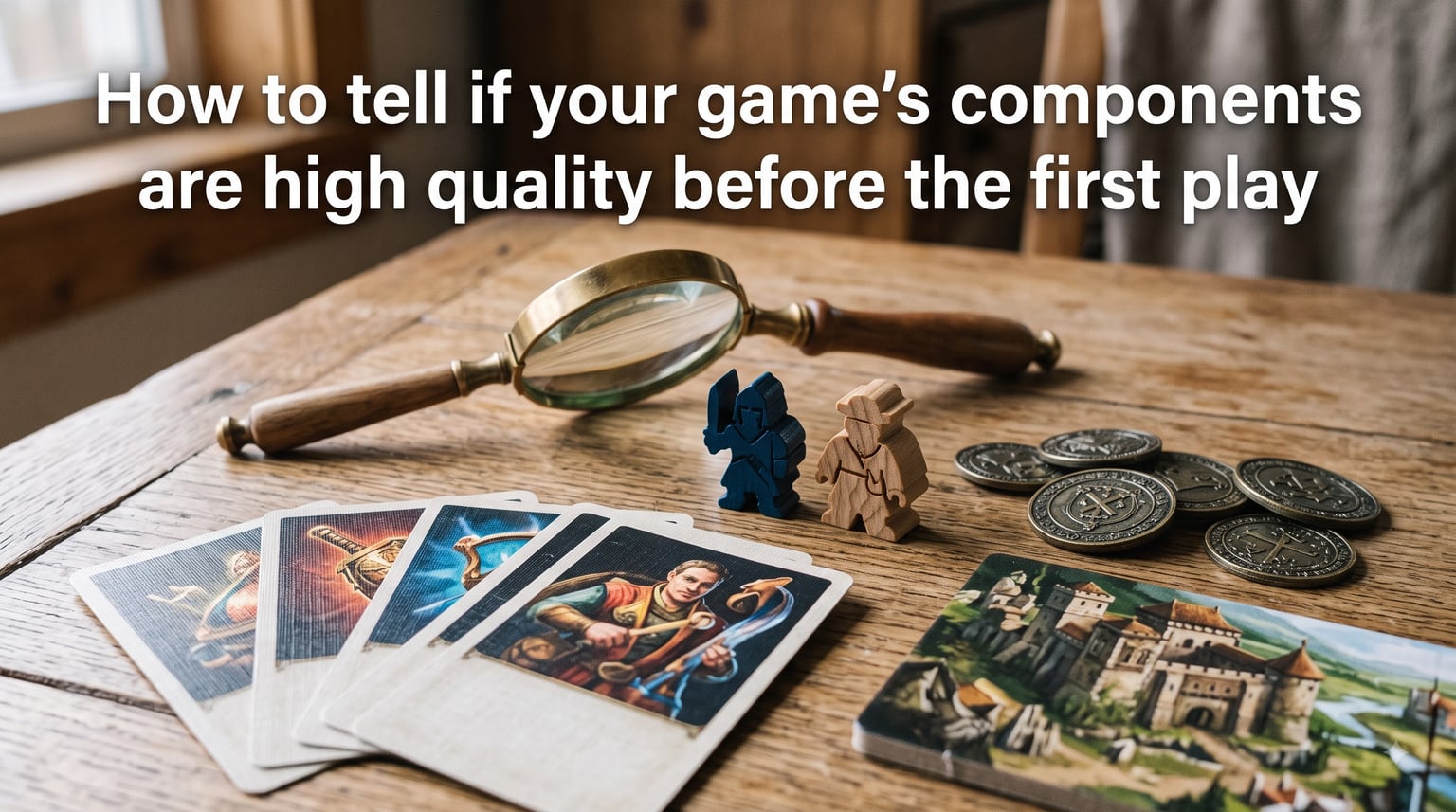 How to tell if your game's components are high quality before the first play