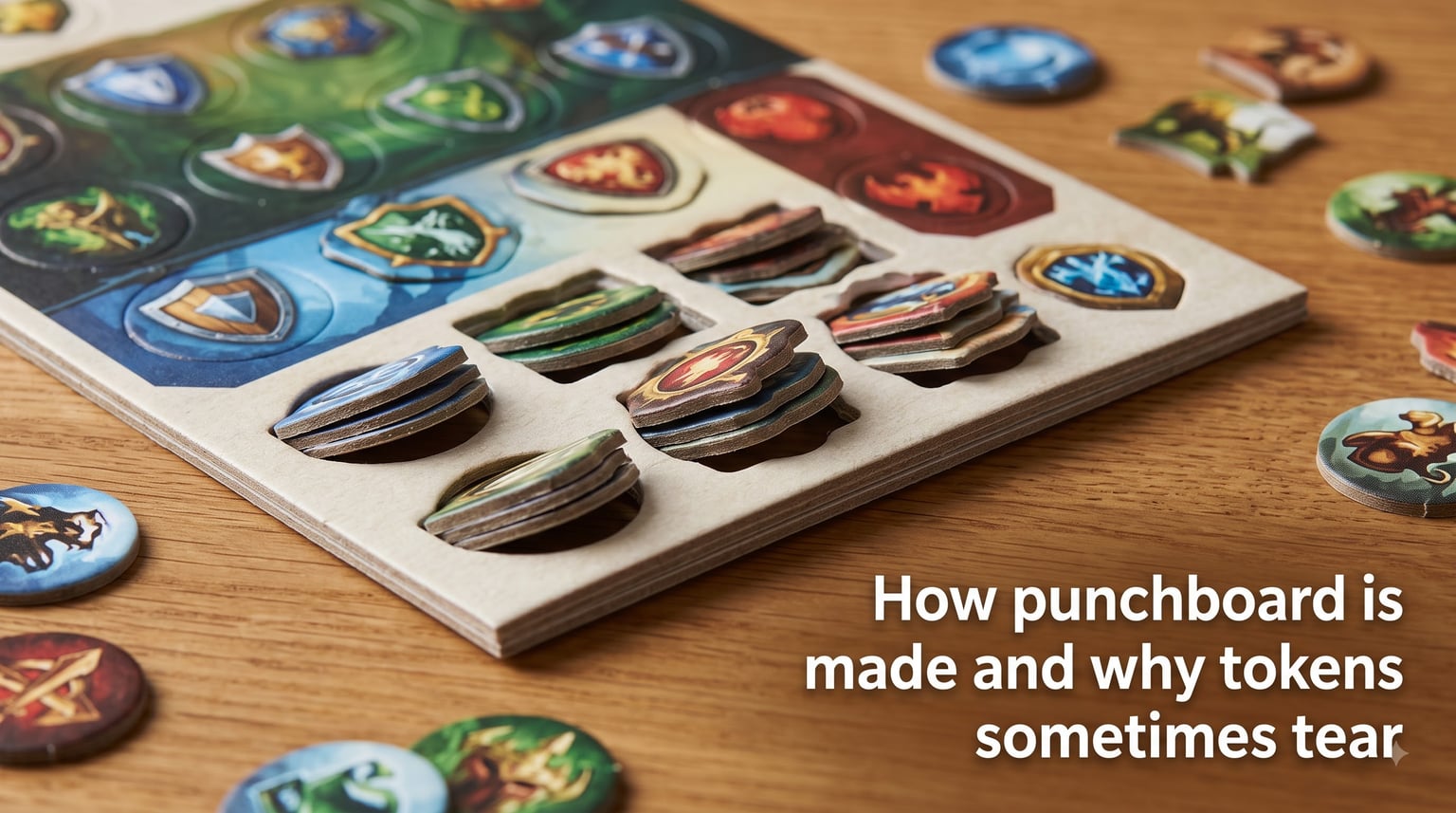 How punchboard is made and why tokens sometimes tear