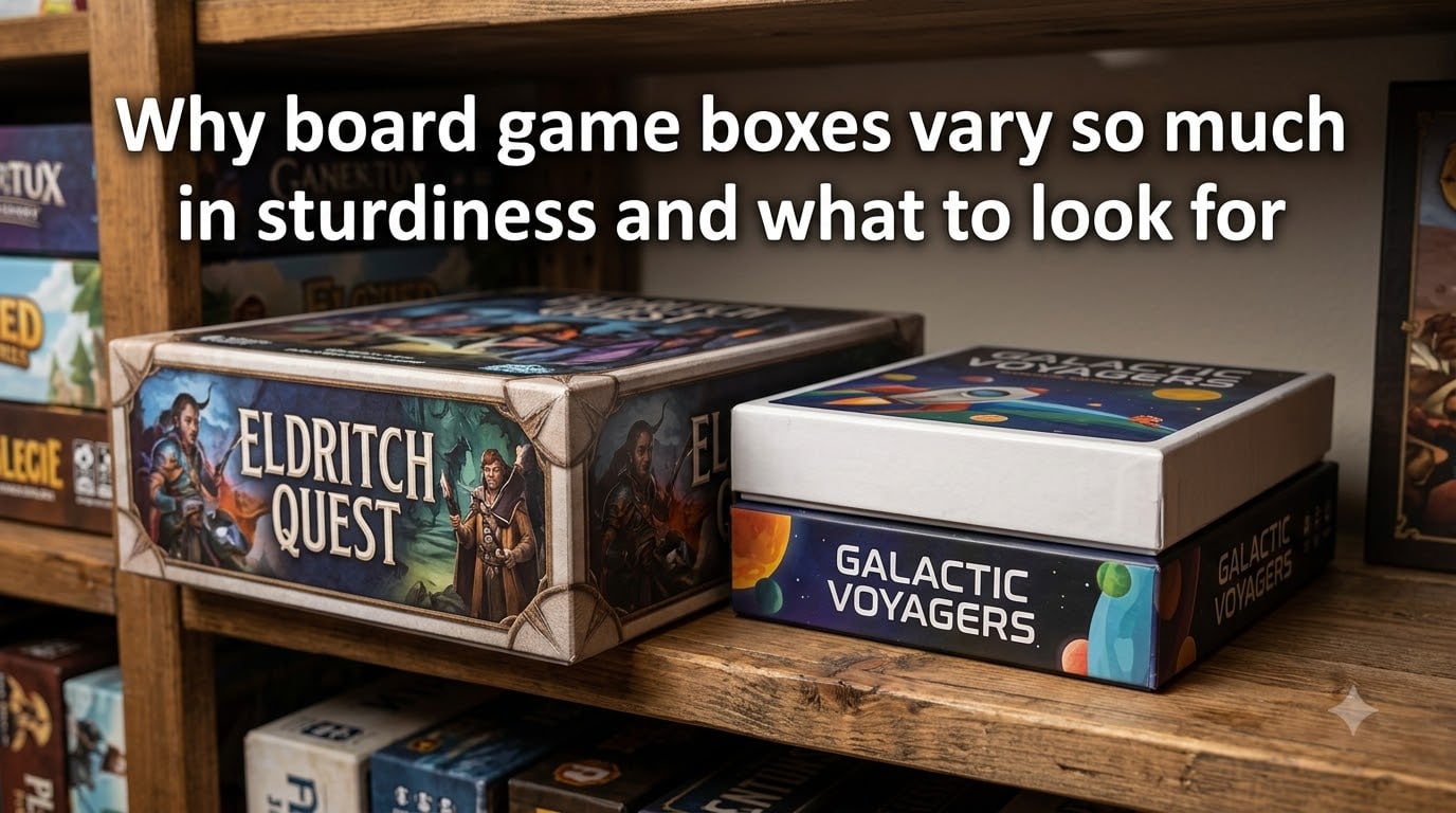 Why board game boxes vary so much in sturdiness and what to look for