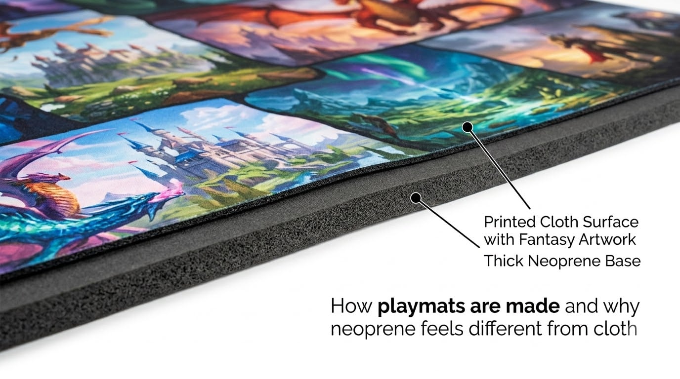 How playmats are made and why neoprene feels different from cloth