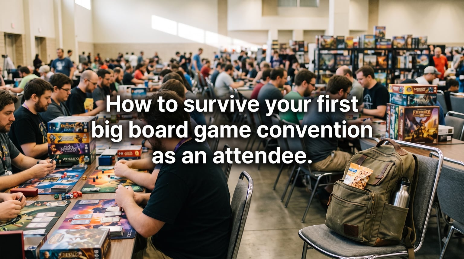 How to survive your first big board game convention as an attendee