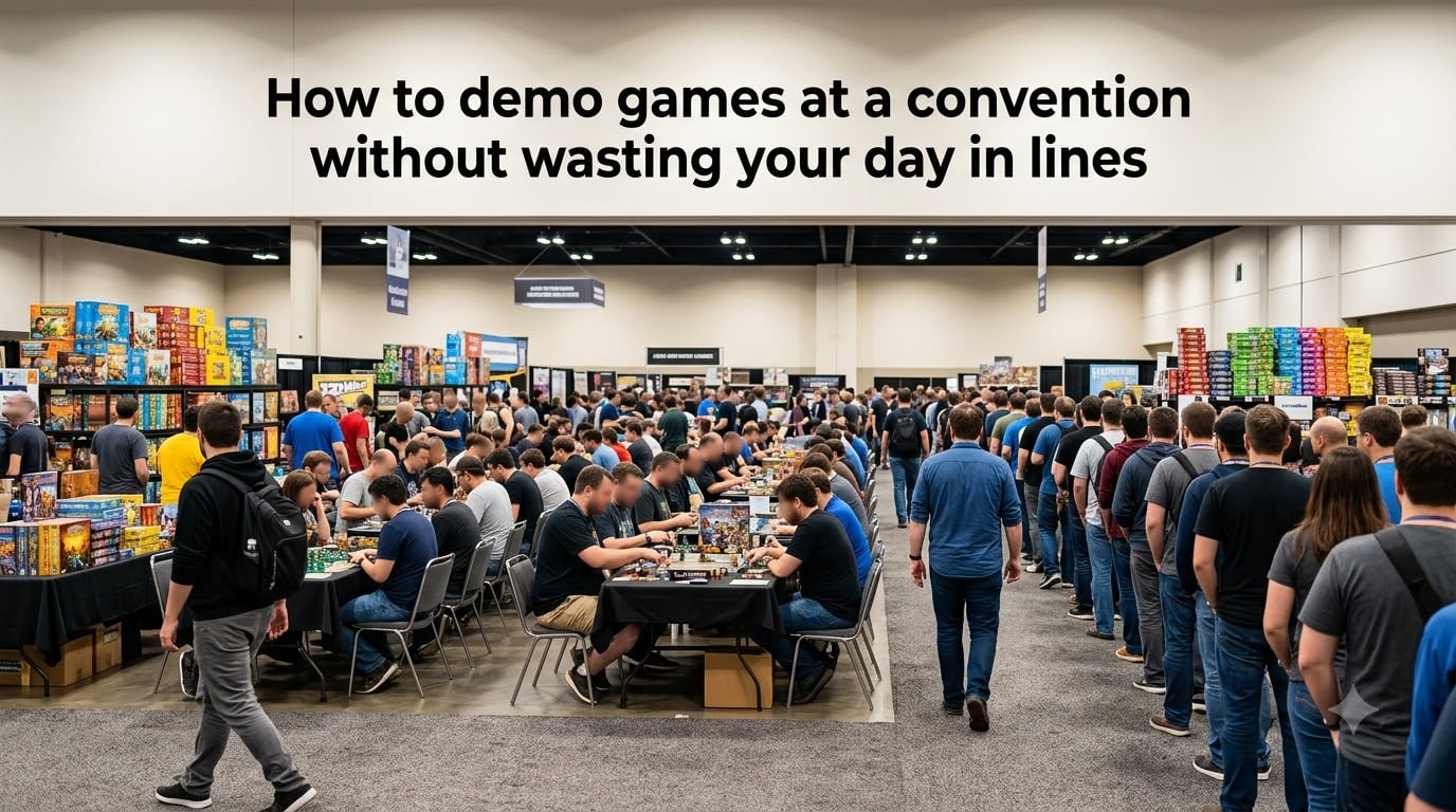 How to demo games at a convention without wasting your day in lines