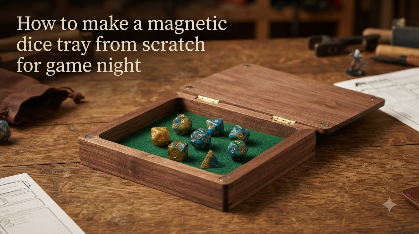How to make a magnetic dice tray from scratch for game night