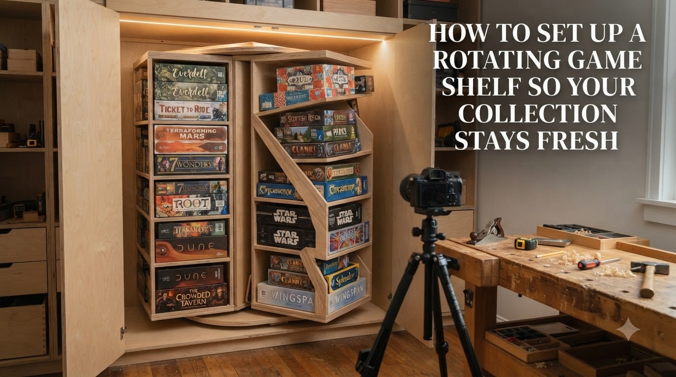 How to set up a rotating game shelf so your collection stays fresh
