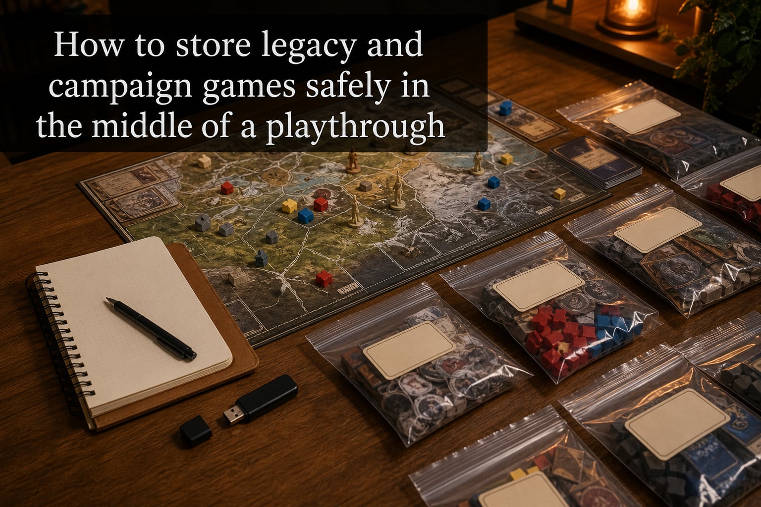 How to store legacy and campaign games safely in the middle of a playthrough