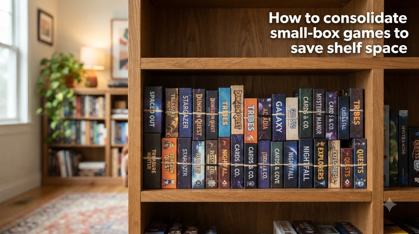 How to consolidate small-box games to save shelf space