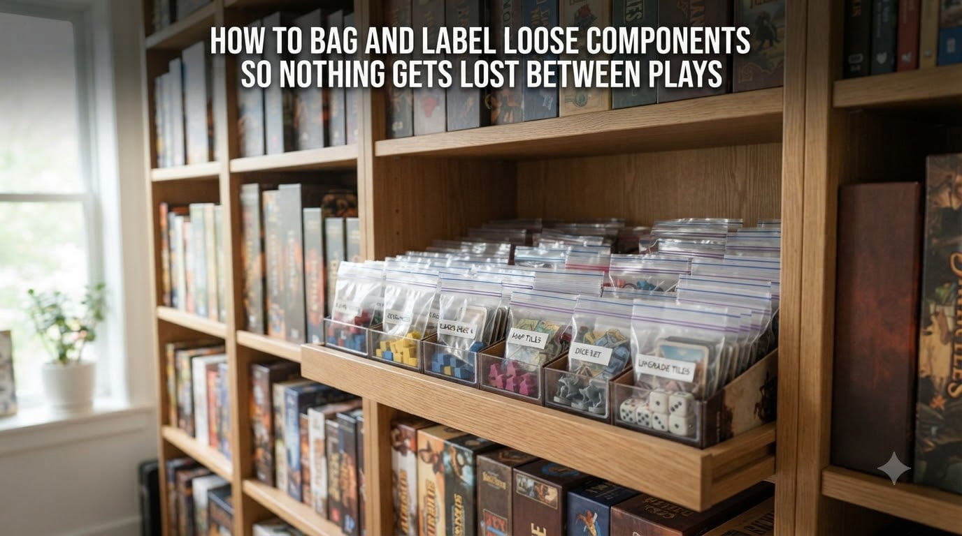 How to bag and label loose components so nothing gets lost between plays
