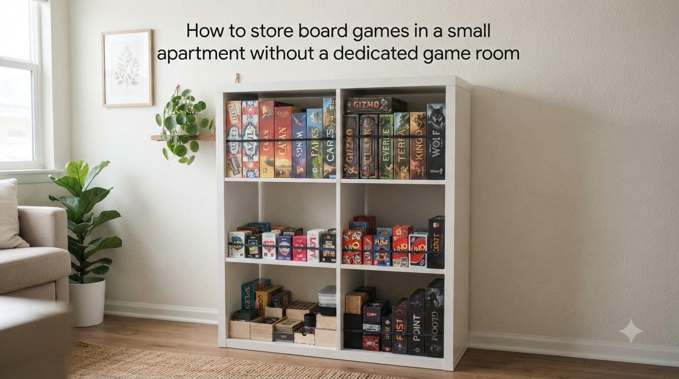 How to store board games in a small apartment without a dedicated game room