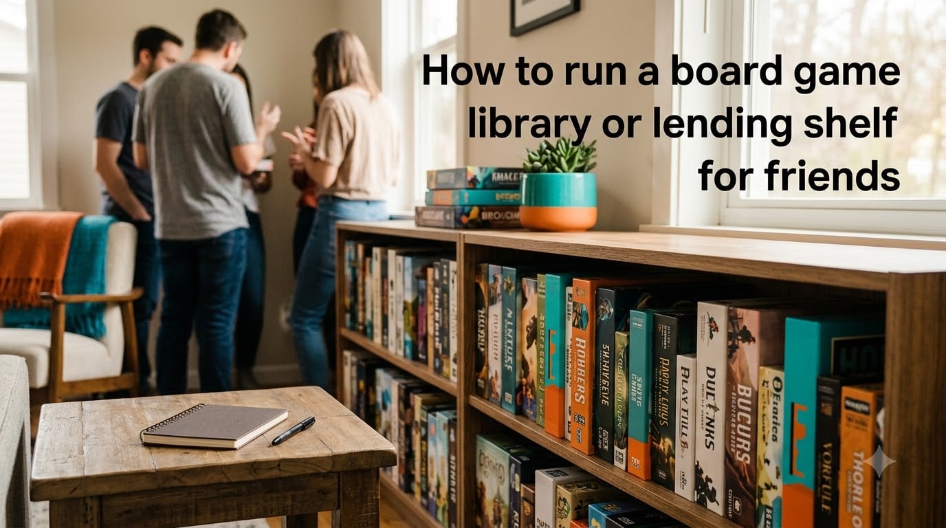 How to run a board game library or lending shelf for friends