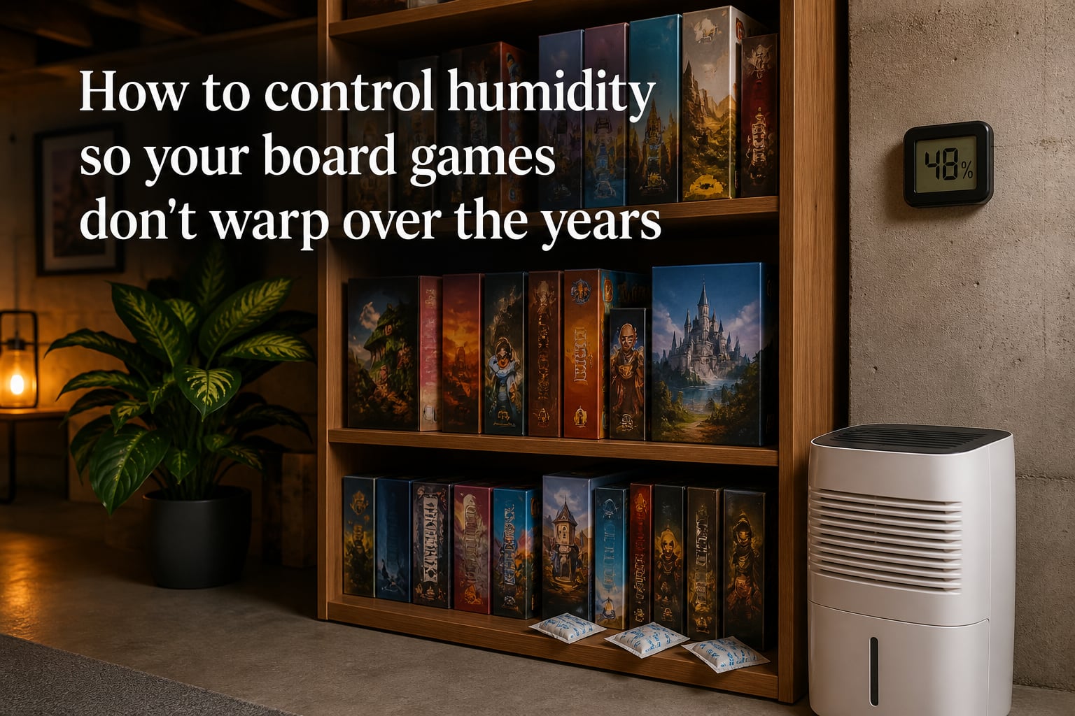 How to control humidity so your board games don't warp over the years