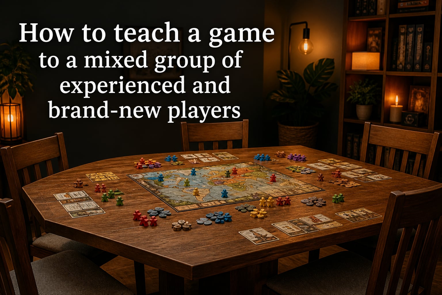 How to teach a game to a mixed group of experienced and brand-new players