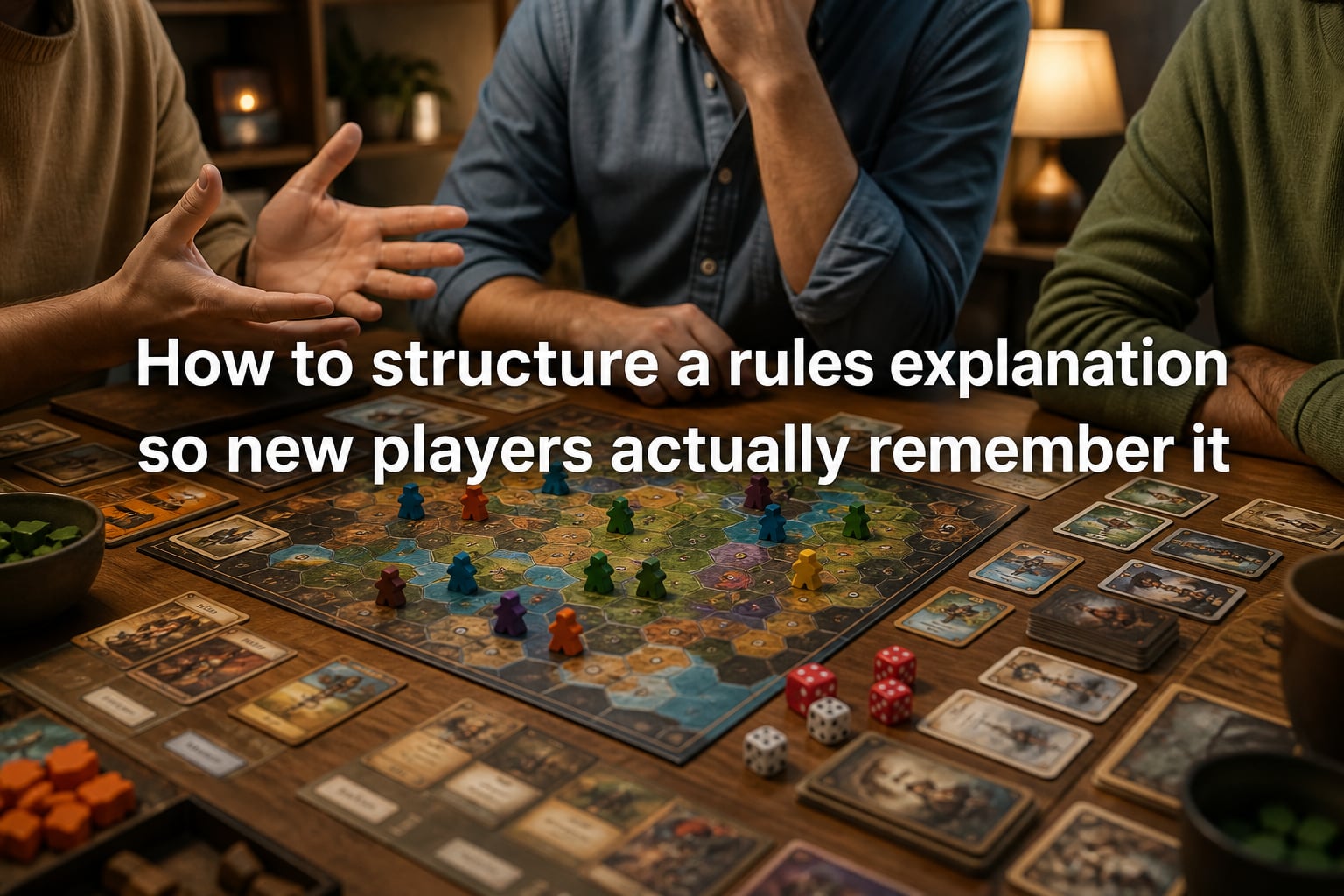 How to structure a rules explanation so new players actually remember it