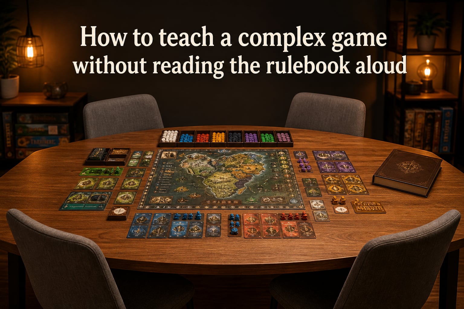 How to teach a complex game without reading the rulebook aloud