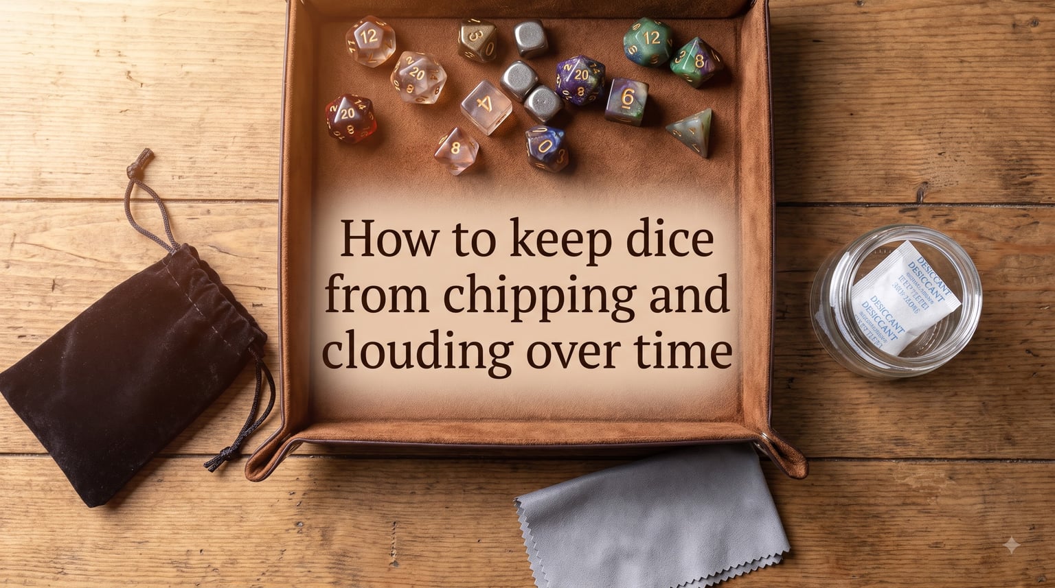 How to keep dice from chipping and clouding over time