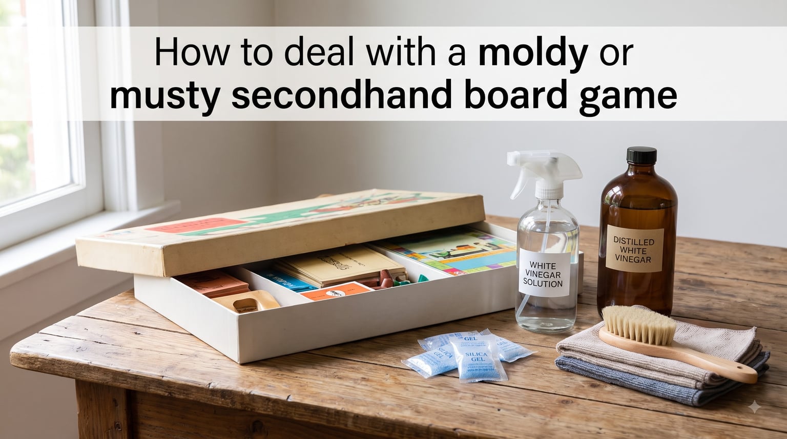 How to deal with a moldy or musty secondhand board game