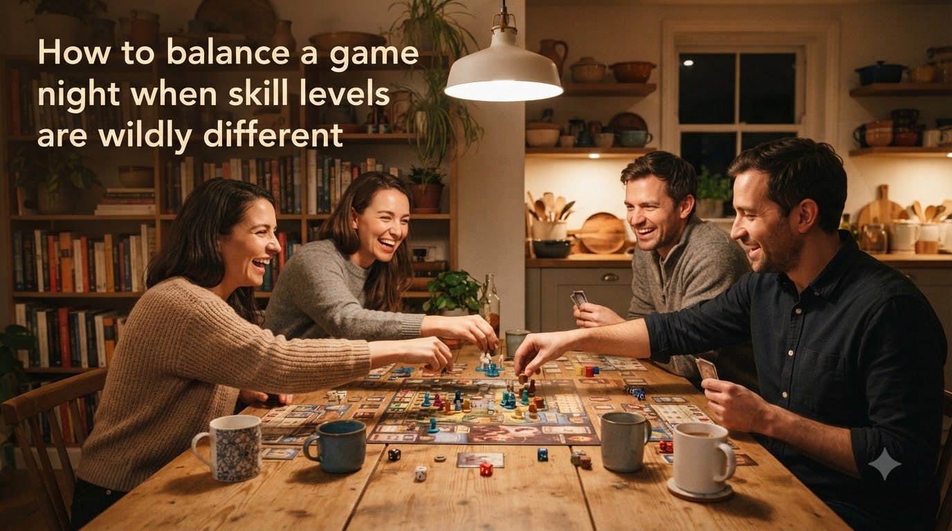 How to balance a game night when skill levels are wildly different