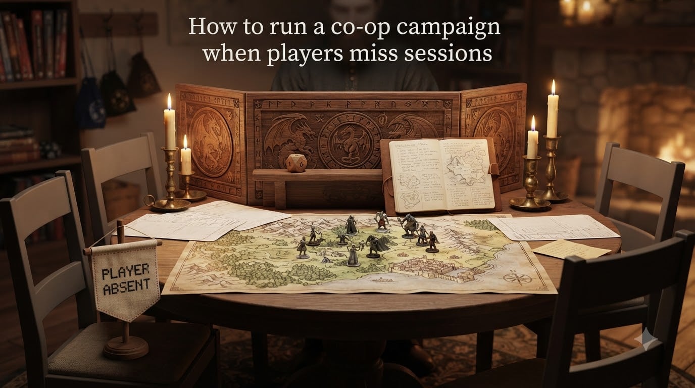 How to run a co-op campaign when players miss sessions