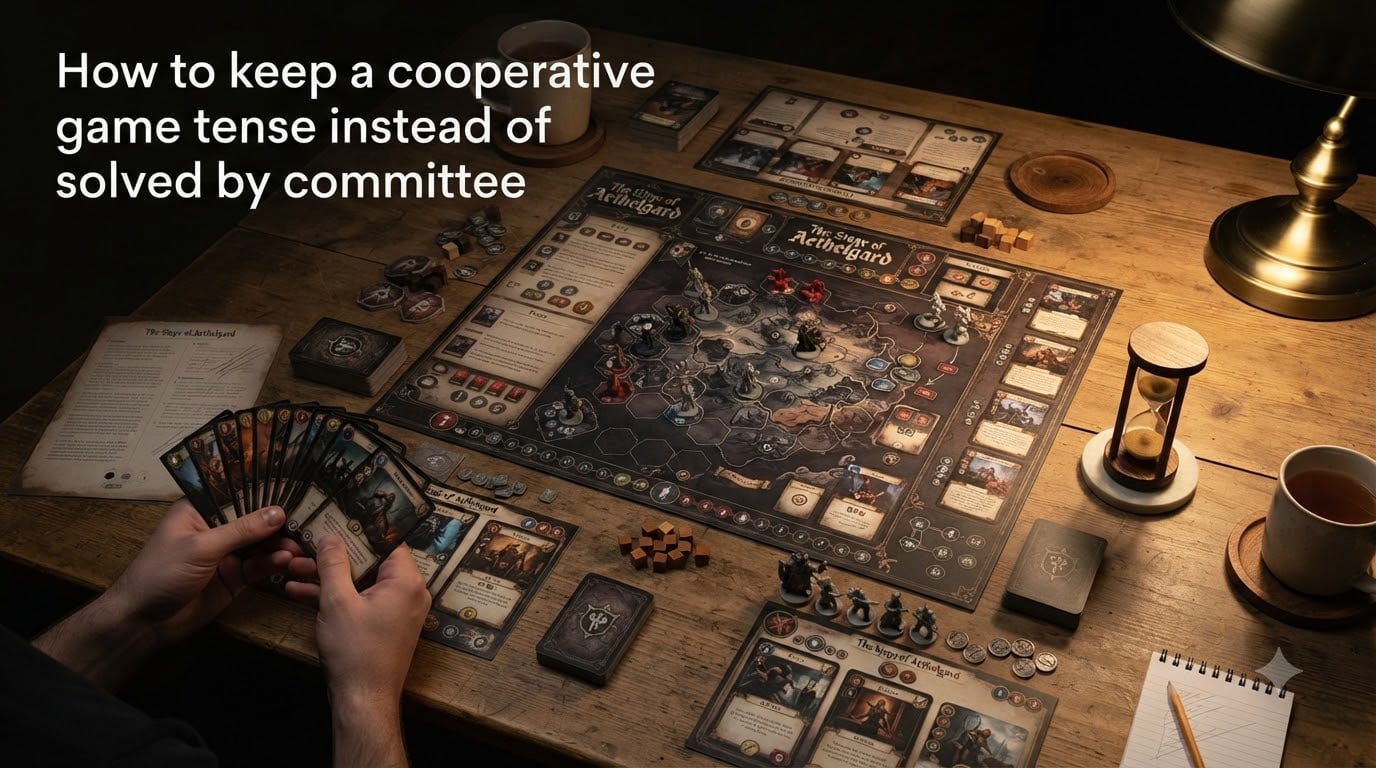 How to keep a cooperative game tense instead of solved by committee
