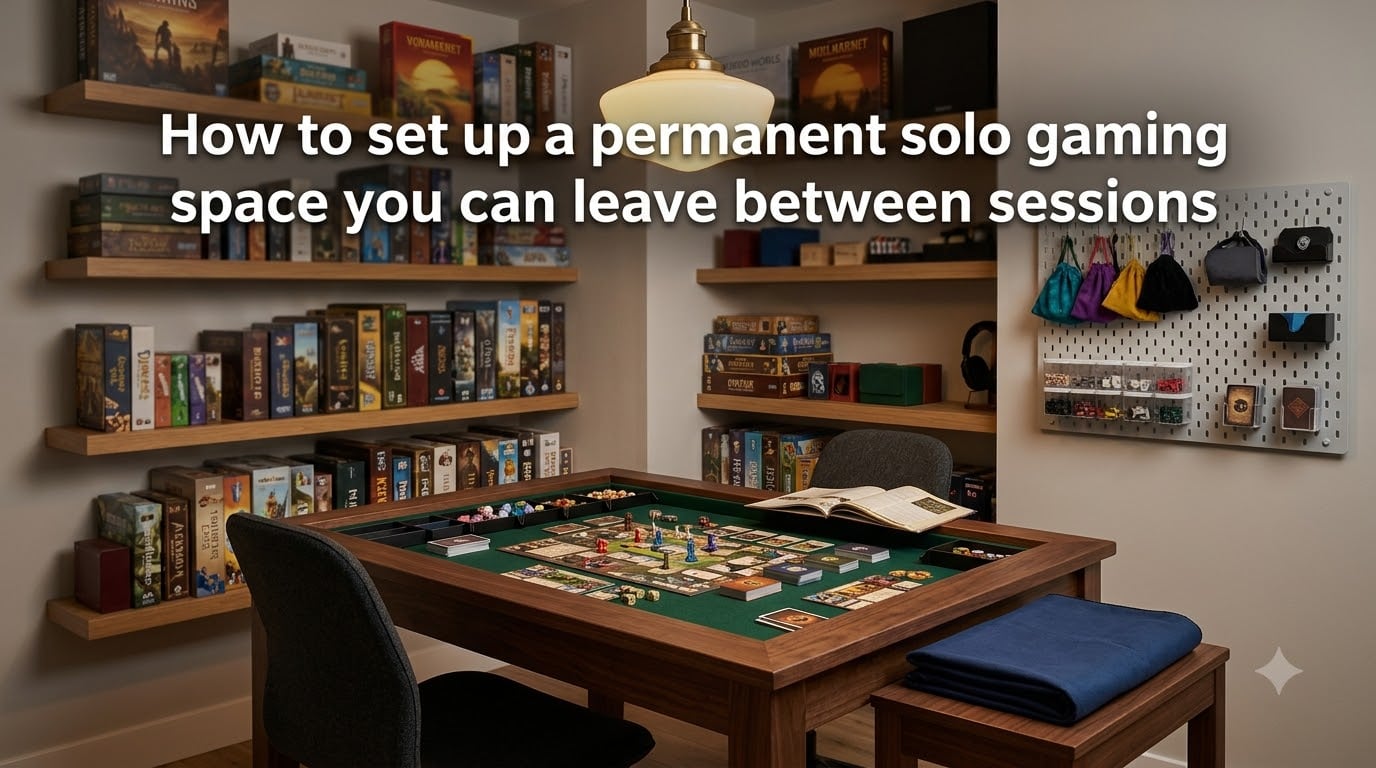 How to set up a permanent solo gaming space you can leave between sessions