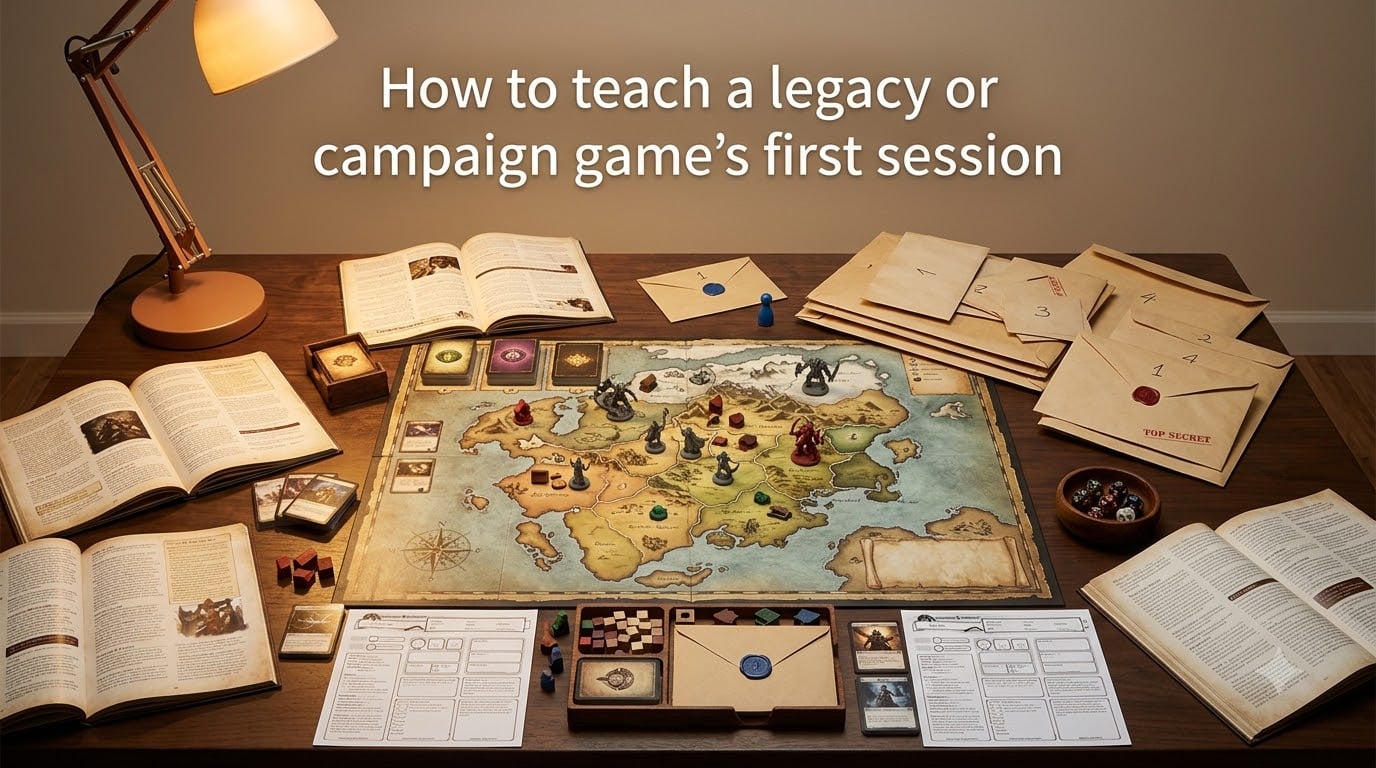 How to teach a legacy or campaign game's first session