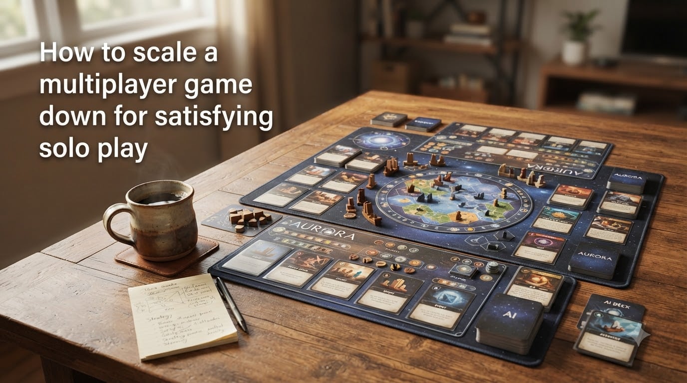 How to scale a multiplayer game down for satisfying solo play