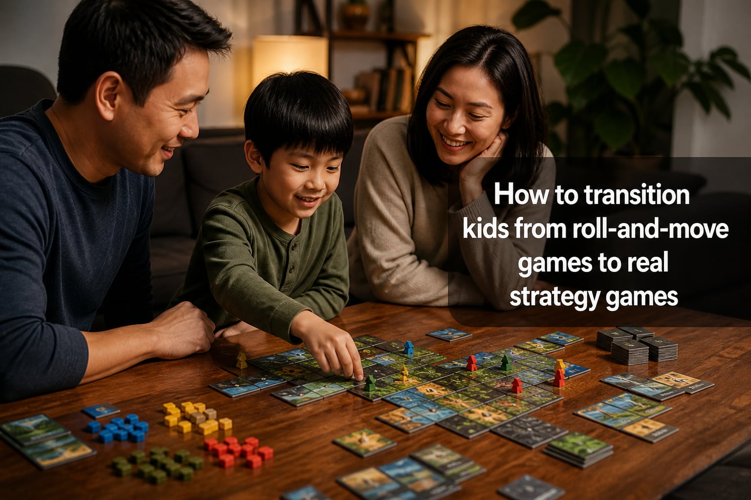 How to transition kids from roll-and-move games to real strategy games