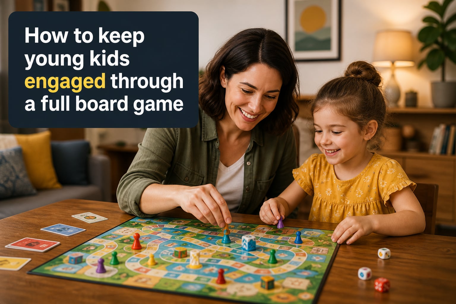 How to keep young kids engaged through a full board game