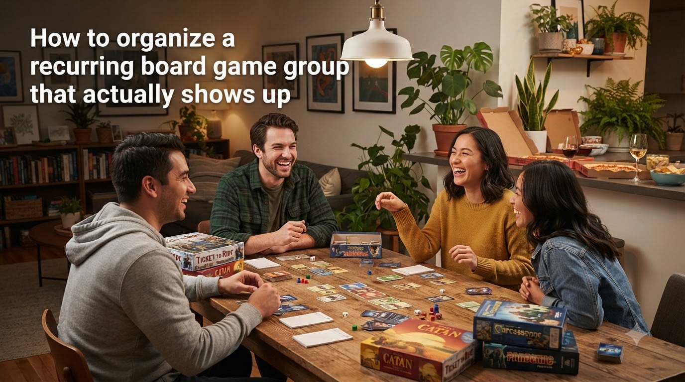 How to organize a recurring board game group that actually shows up
