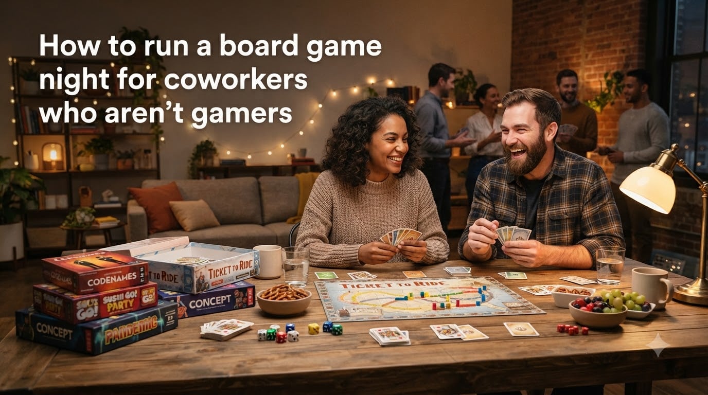 How to run a board game night for coworkers who aren't gamers