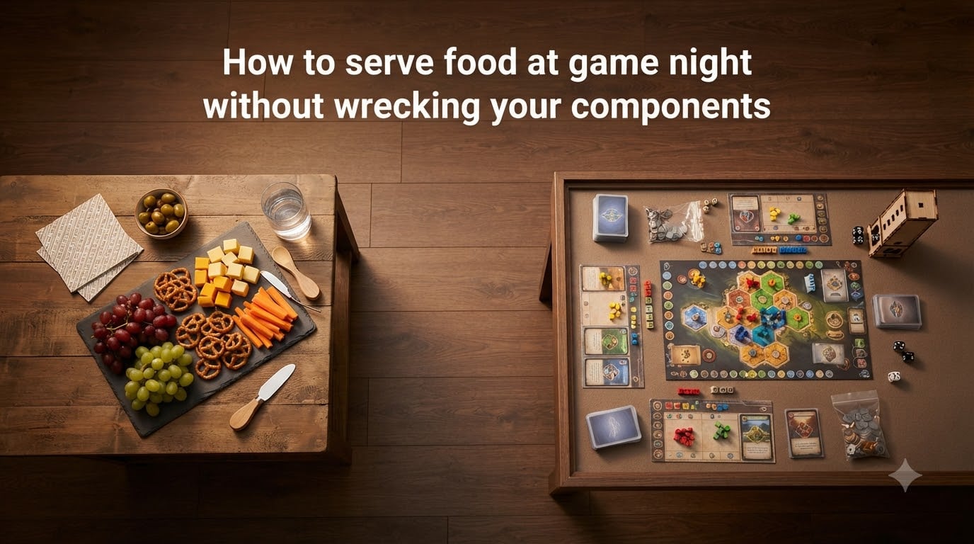 How to serve food at game night without wrecking your components