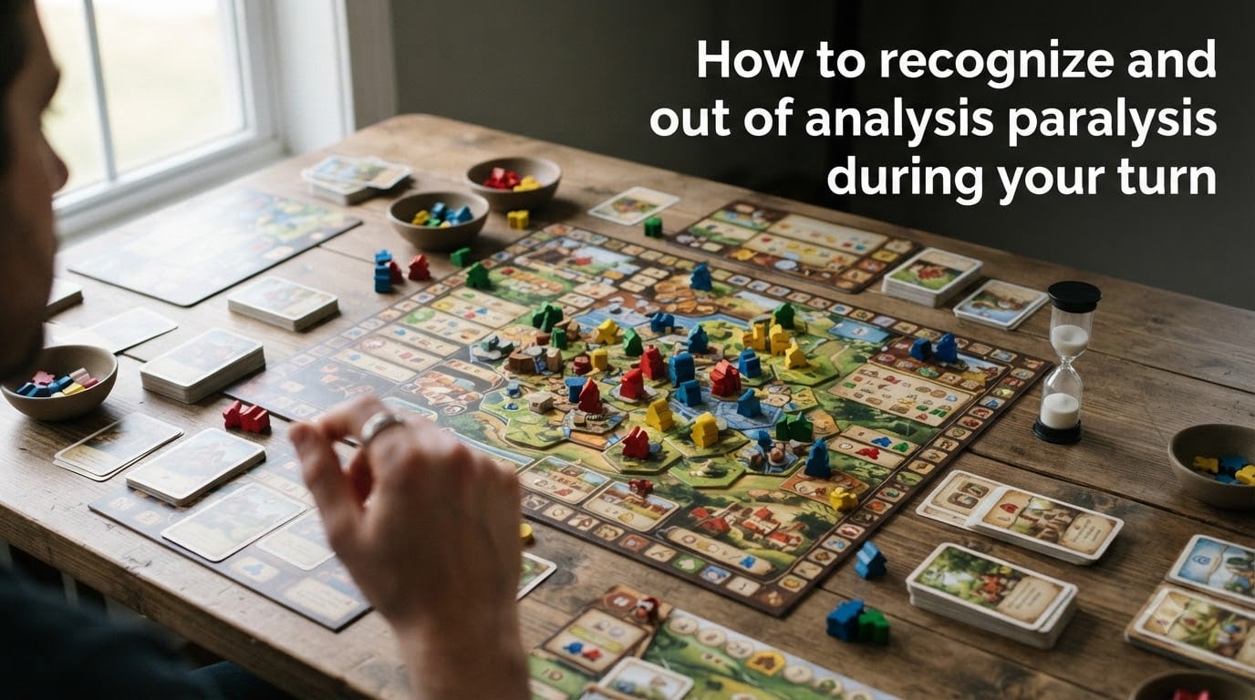 How to recognize and break out of analysis paralysis during your turn