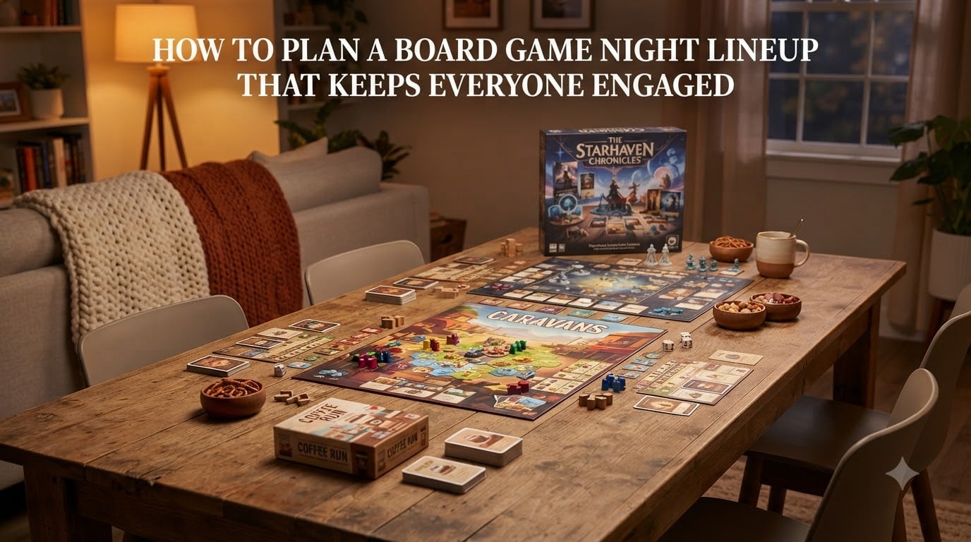 How to plan a board game night lineup that keeps everyone engaged