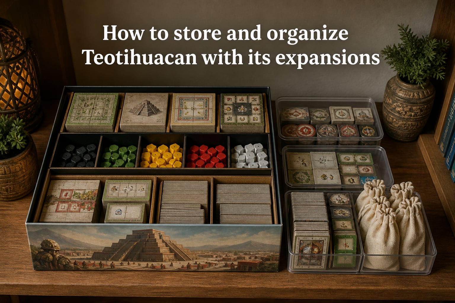 How to store and organize Teotihuacan with its expansions
