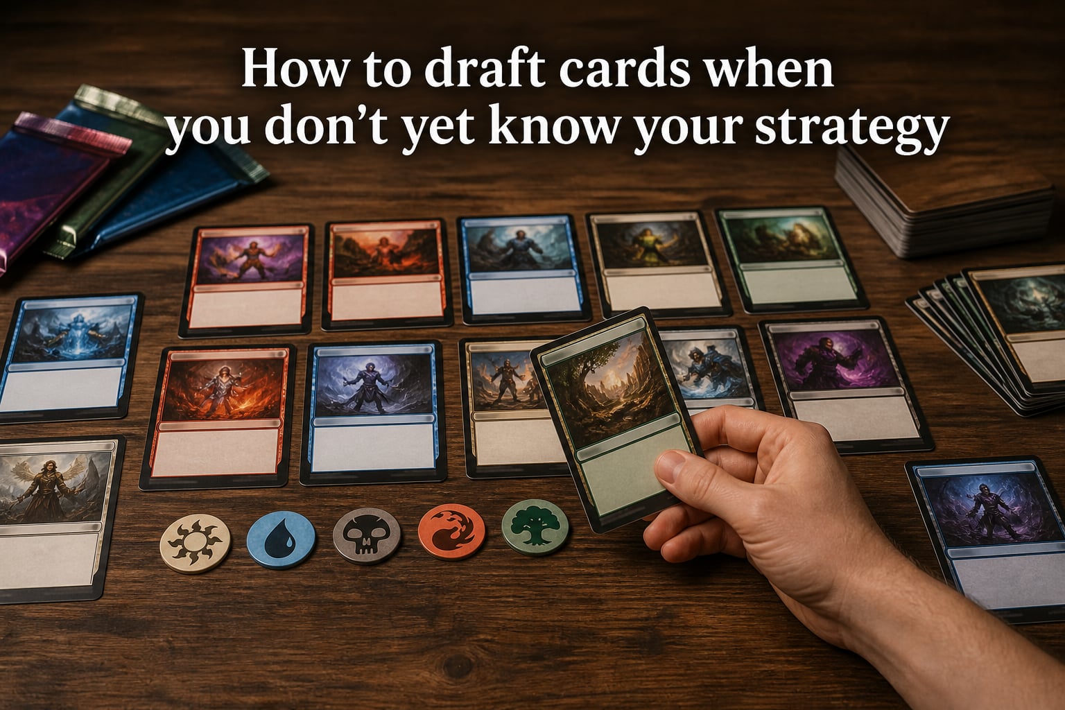 How to draft cards when you don't yet know your strategy