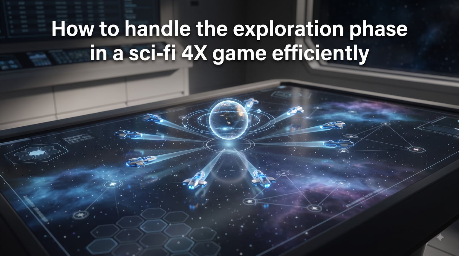 How to handle the exploration phase in a sci-fi 4X game efficiently