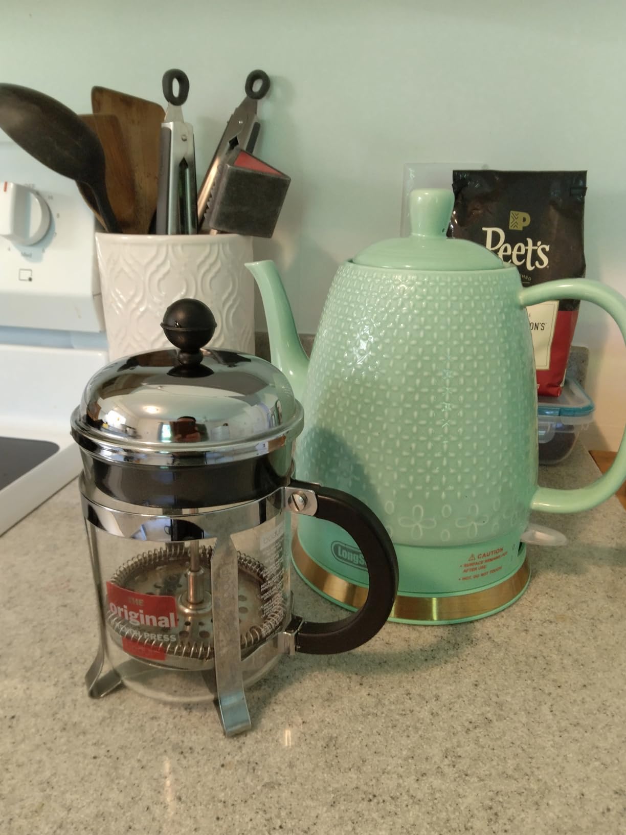 Bodum 34oz Chambord French Press Coffee Maker, High-Heat Borosilicate Glass, Polished Stainless Steel – Made in Portugal customer photo 1