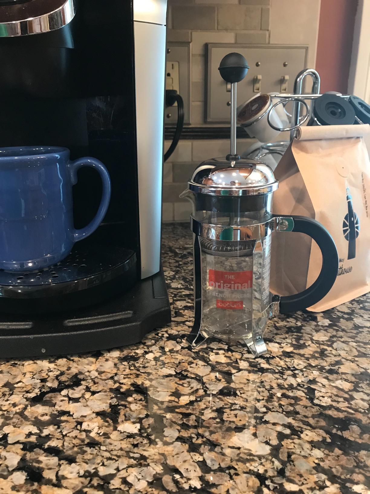 Bodum 34oz Chambord French Press Coffee Maker, High-Heat Borosilicate Glass, Polished Stainless Steel – Made in Portugal customer photo 2