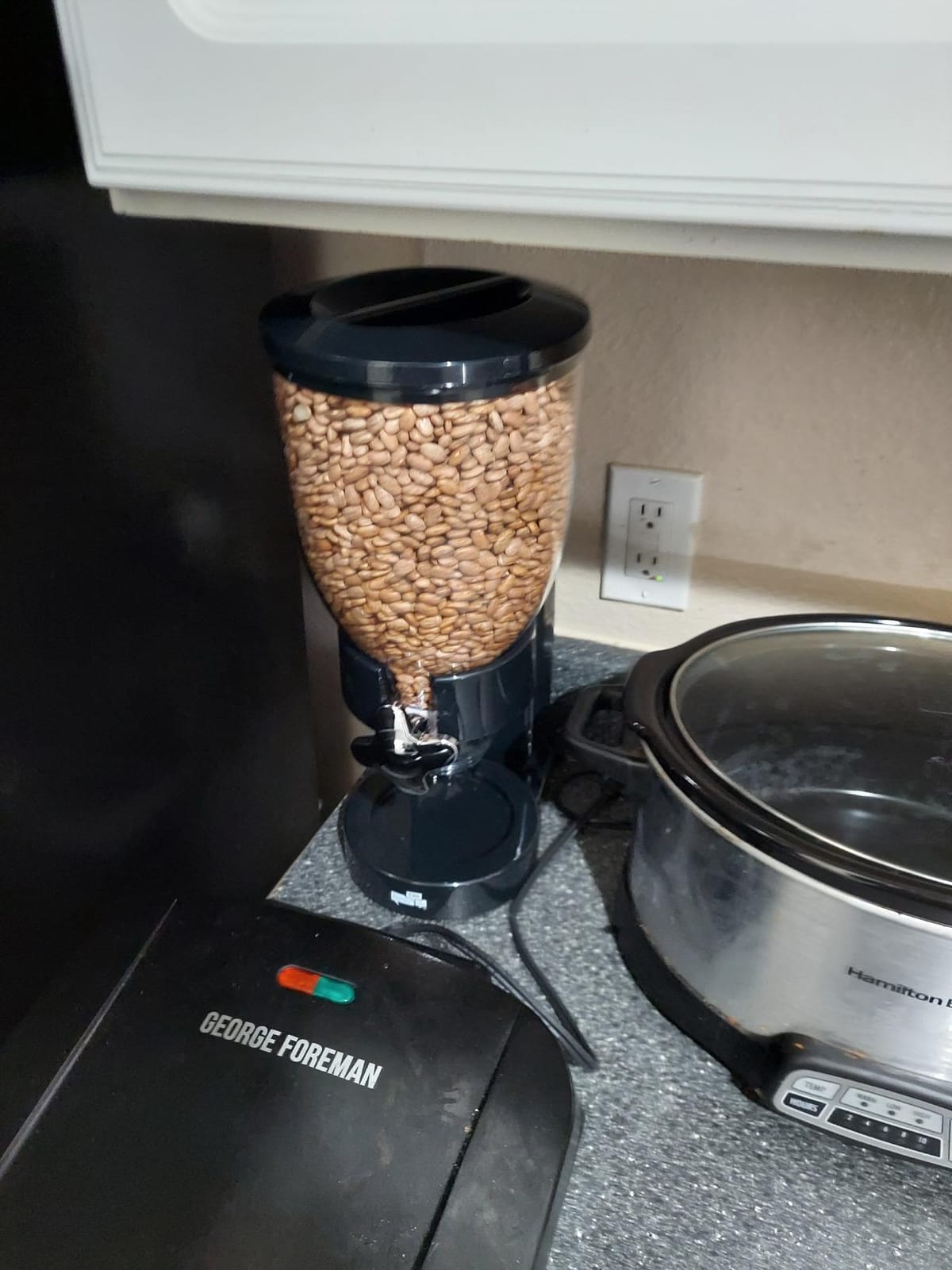 Honey-Can-Do Dry Food Dispenser, Single Control, Black/Chrome customer photo 2